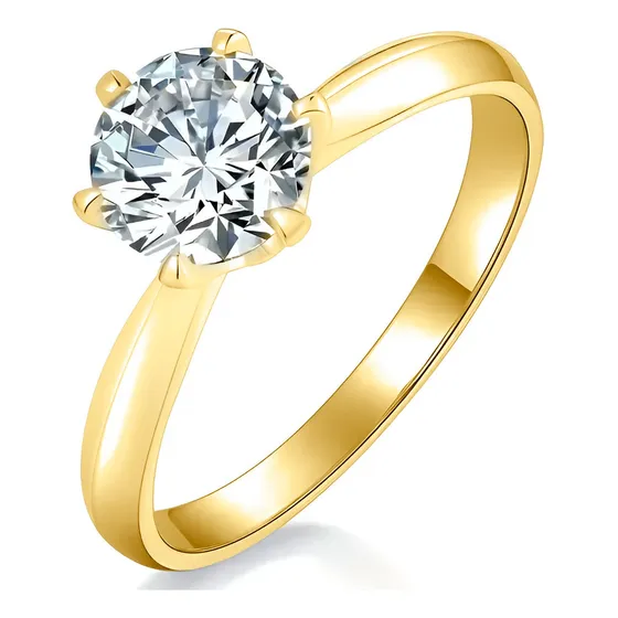 Anel Diamante Moissanite 100 Pontos C/ Certificado Prata 925