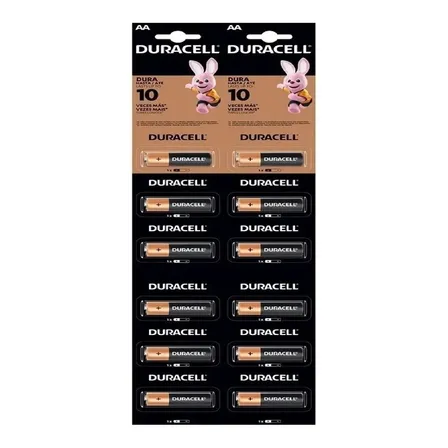 Pila Duracell S147DUCBAA12U alcalina AA tira de 12 unidades