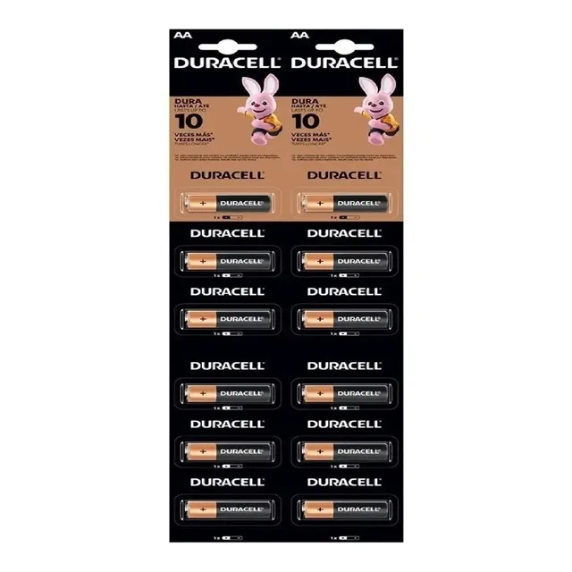 Pila Duracell S147DUCBAA12U alcalina AA tira de 12 unidades
