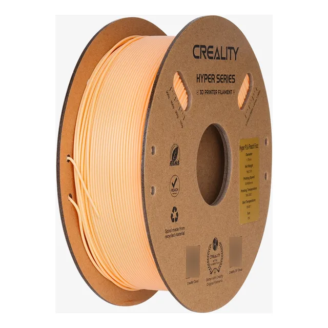 Filamento Creality Hyper Fast Pla 3D Pla, 1 kg, 1,75 mm, color melocotón