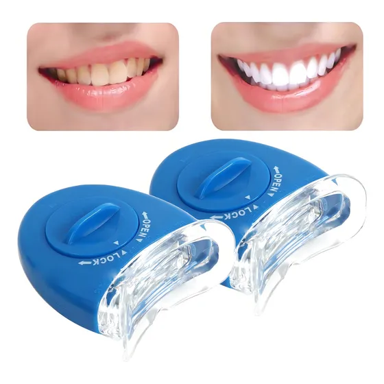 Kit 2 Luz Led Uv Blanqueador Dental Repara Esmalte Dientes