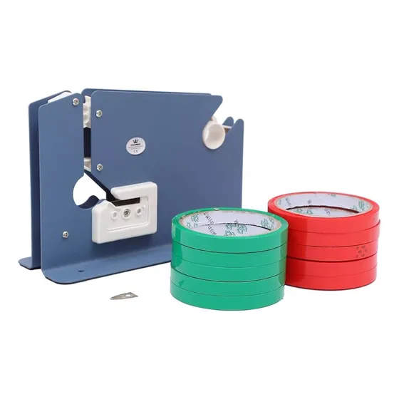 Maquina Selladora De Cuello Bolsas Precintadora + 3 Cintas 