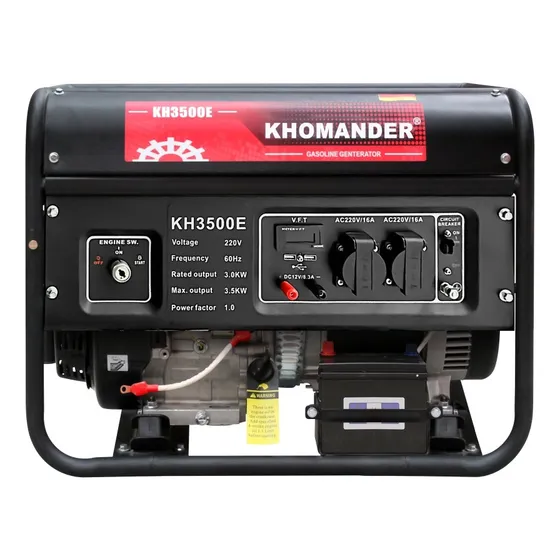 Generador Gasolinero 3.5kw A/e 220v Monofasico - Khomander