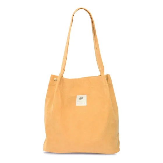 Bolso Cloele Corduroy Amarillo