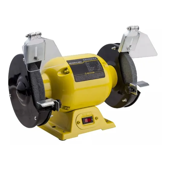 Amoladora de banco Shimura SH-A5506 de 50 Hz color amarillo 550 W 220 V + accesorio