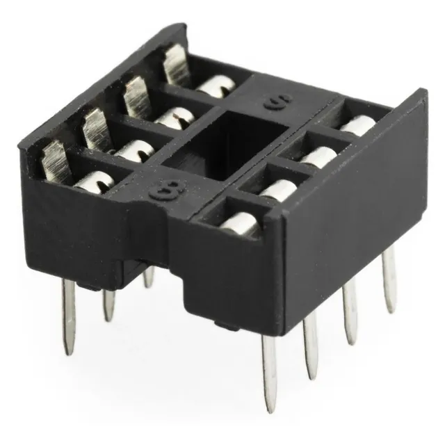 Pack De 2 Unidades Base Socket Portaintegrado 8 Pines Dip-8 