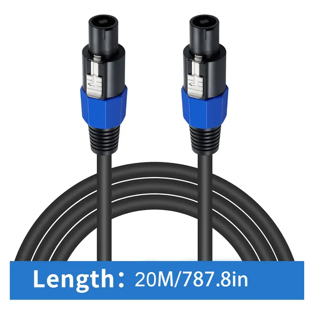 Cable Para Parlante Intrumentos Speakon Macho 20 Metros