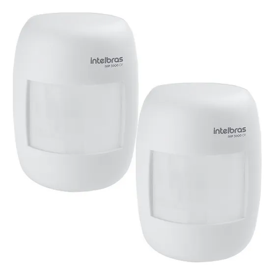 Sensor De Alarme Intelbras Infrav Com Fio Ivp 3000 Cf 02 Pcs