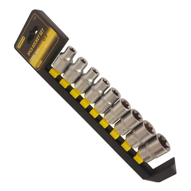Set De 9 Tubos Dados Torx - E10 A E24 - Enc. 1/2 - Davidson 