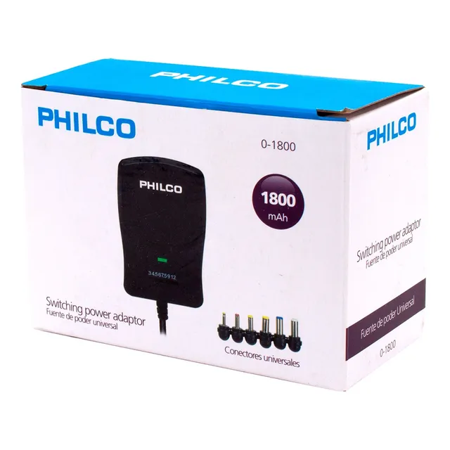 Fuente De Poder Universal Philco Eliminador De Pilas 1800mha