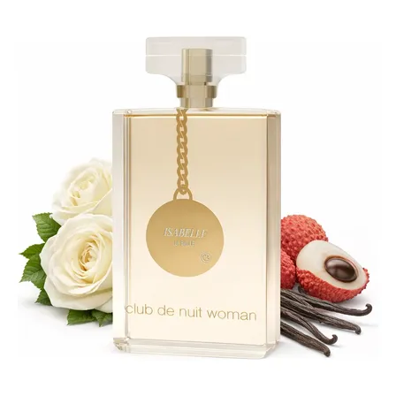Perfume Arabe Club De Nuit Woman 100ml Isabelle La Belle Floral Frutado Feminino