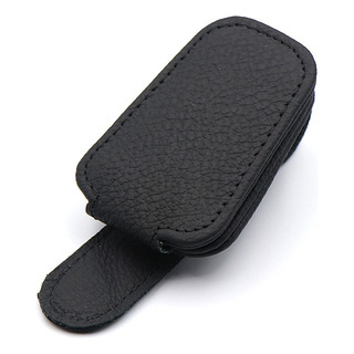Tarjetero De Piel Con Clip Para Parasol Para Coche Tarjetero De Piel Con Clip Para Parasol Para Coche