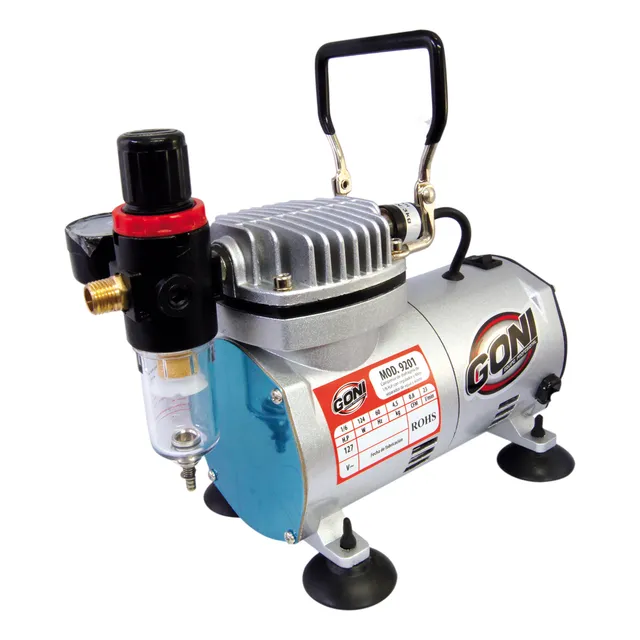 Compresor De Diafragma Para Aerógrafo 1/6 Hp 127v