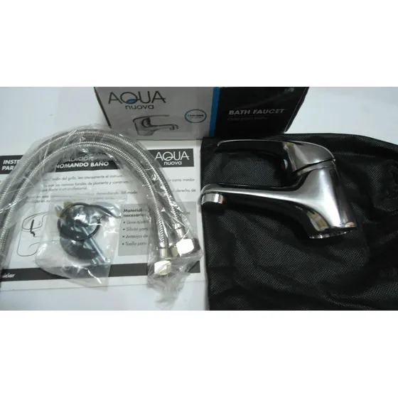 Llave De Lavamanos Aqua Nuova Monomando Agua Fria Y Caliente
