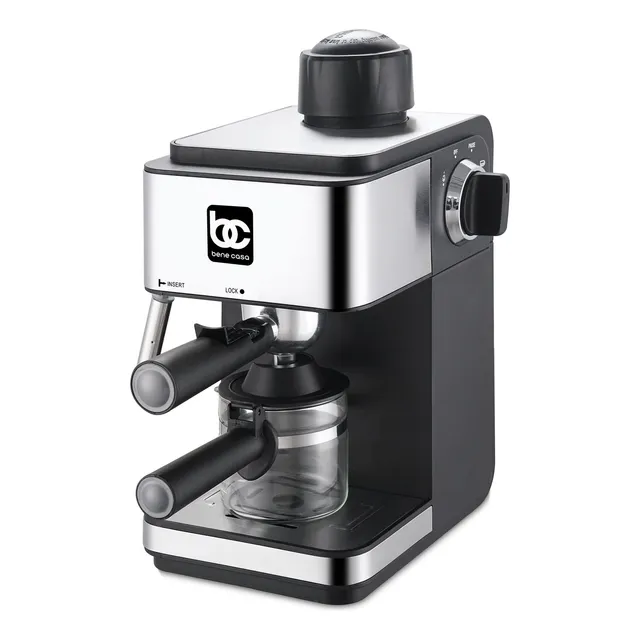 Cafetera Maquina D Café Espresso 4 Tazas C Espumador D Leche