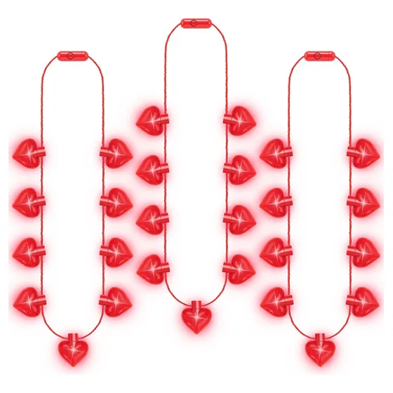 Cadenas De Acceso A Corazones Luminosos, Para Regalos Valent