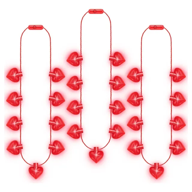 Cadenas De Acceso A Corazones Luminosos, Para Regalos Valent