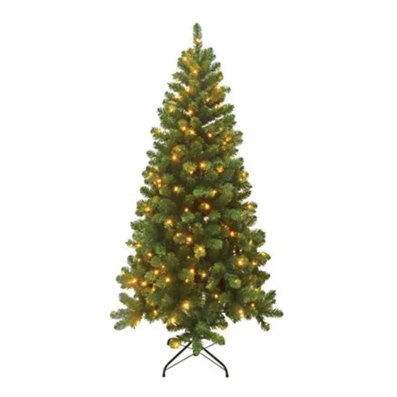 Árvore  Natal 1,80m Com 180 Lâmpadas Led Quente 652 Galhos
