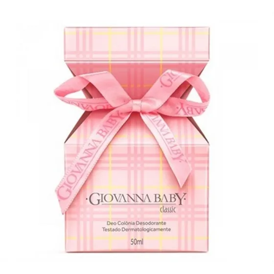 Deo Colônia Giovanna Baby Classic Rosa 50ml