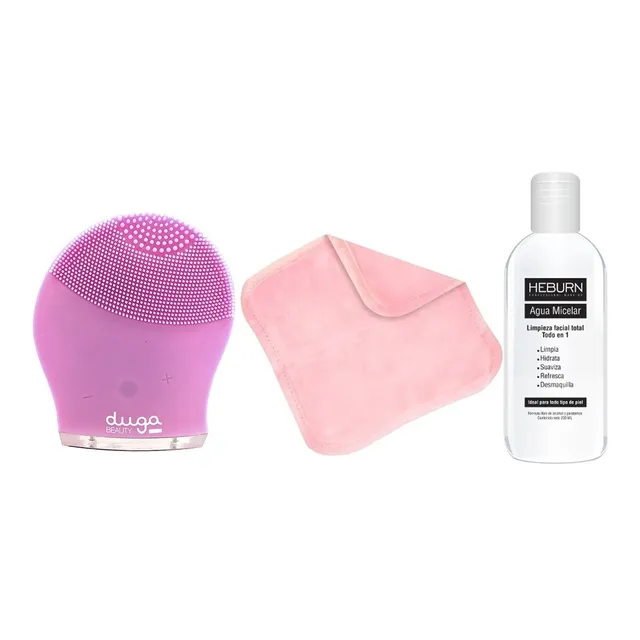 Limpiador Facial Duga + Agua Micelar +toalla Desmaquillante 