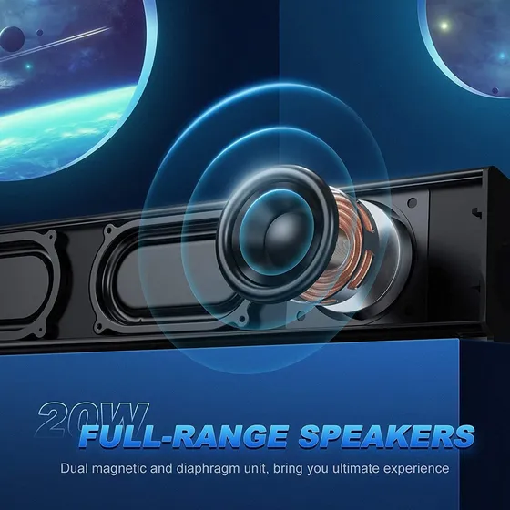 Foxnovo Altavoz Computadora Para Escritorio Bluetooth Pc