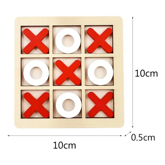 Juego De Mesa La Vieja, Tic Tac Toe, Tres En Raya 10cm