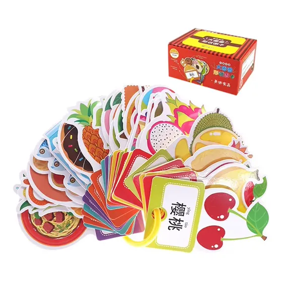 Tarjetas Didácticas (flashcards) Para Niños Comida Úpale