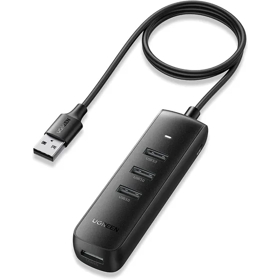 Hub Usb, Adaptador Usb 3.0 Alimentado Por 4 Puertos