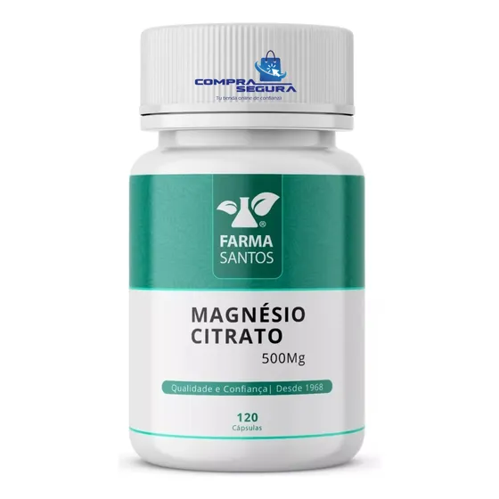 Citrato De Magnesio 500mg  120 Cápsulas