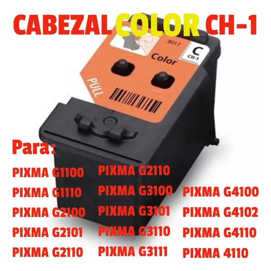 Cabezales Impresora Canon G4110 G2110 G3101 Ch 1 Color
