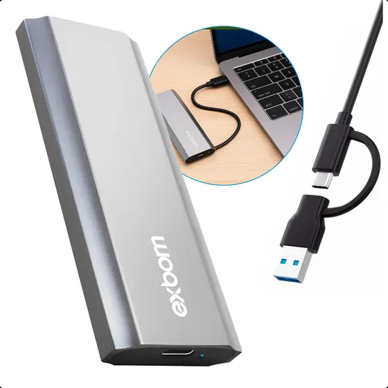 Case Externo Usb 3.0 Gen2 Tipo C Ssd M2 Nvme Alta Velocidade