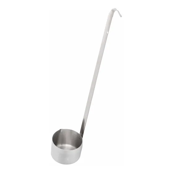 Cuchara Acero Inoxidable Mango Largo Para Vino Salsa Fondo