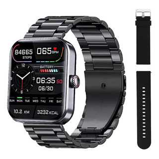 Reloj Inteligente De Monitoreo De Azúcar En Sangre Negra Reloj Inteligente De Monitoreo De Azúcar En Sangre Negra