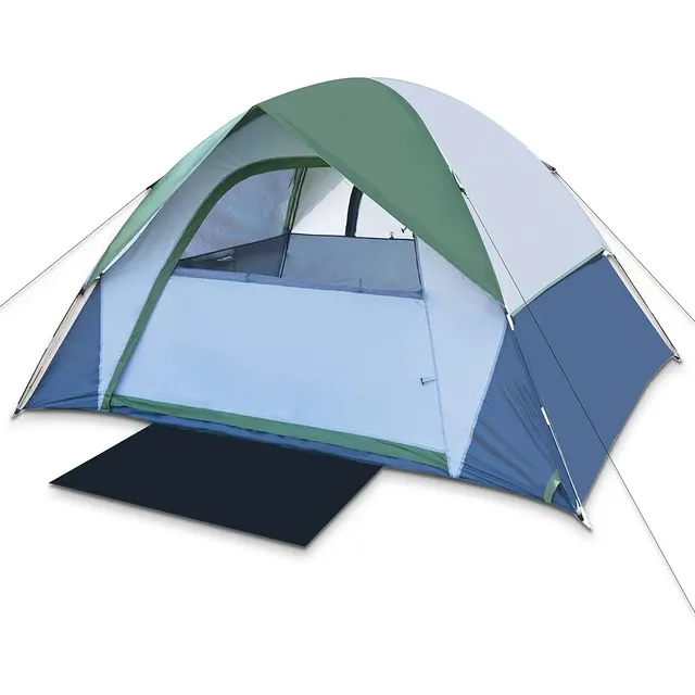 Tienda De Campaña Impermeable Ligera Exteriores Con Toldo
