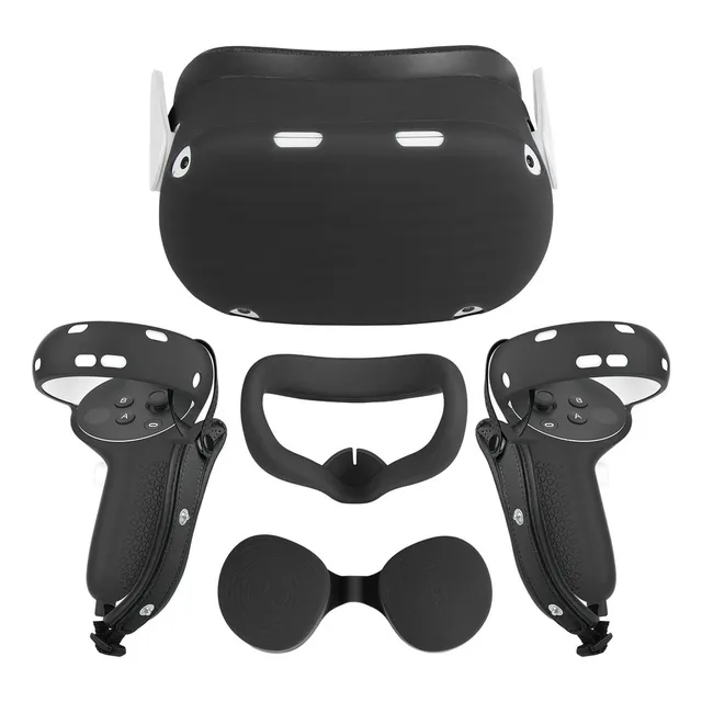 1 Funda Protectora De Silicona For Oculus Quest 2 Black