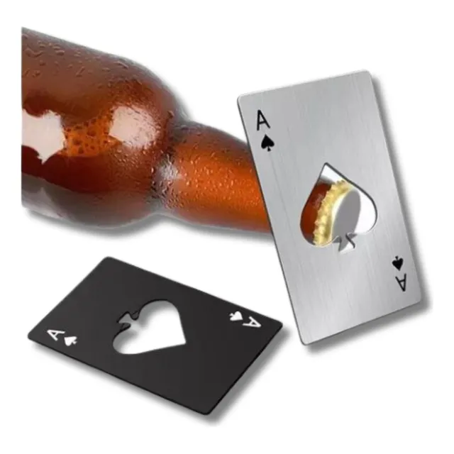 Llavero Destapador De Botellas Poker Cartas Black Jack Acero