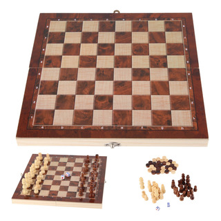 Juegos De Ajedrez Madera Profesional Plegable 3 En 1 Juegos De Ajedrez Madera Profesional Plegable 3 En 1