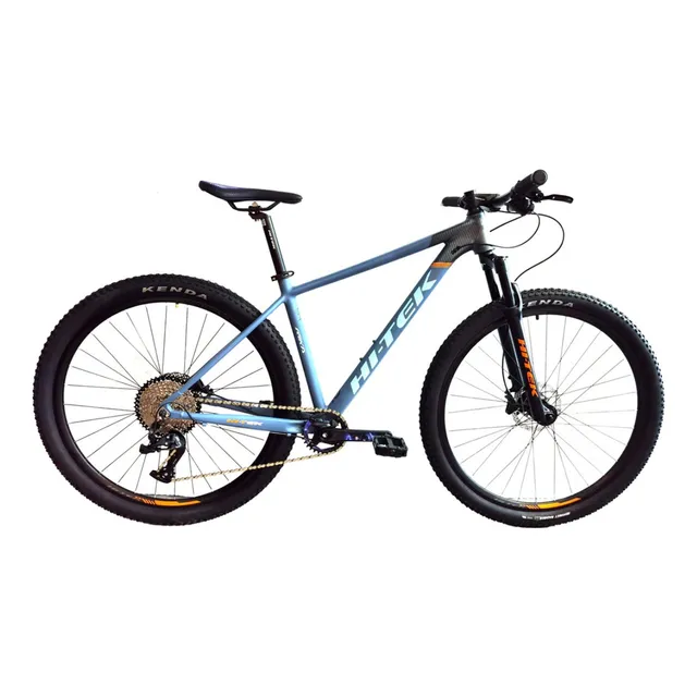 Bicicleta mountain bike Hi-Tek Rika Sport R29 tamaño del cuadro M color naranja/azul gris