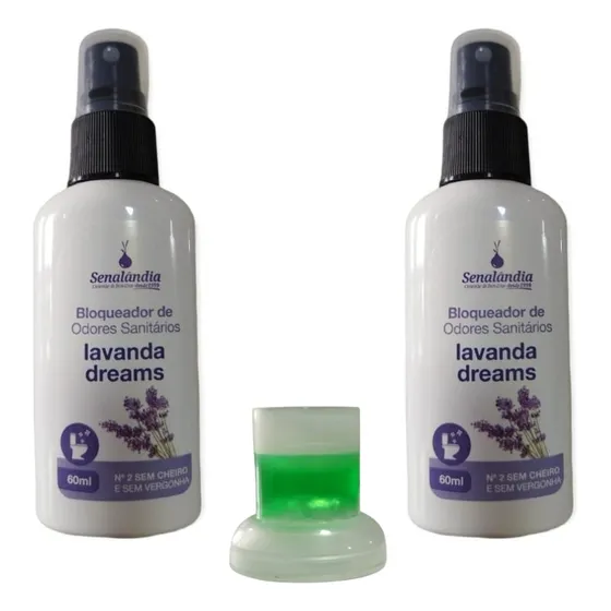 2 Bloqueador Odor Sanitário Banheiro Privada 60ml - Envio Já