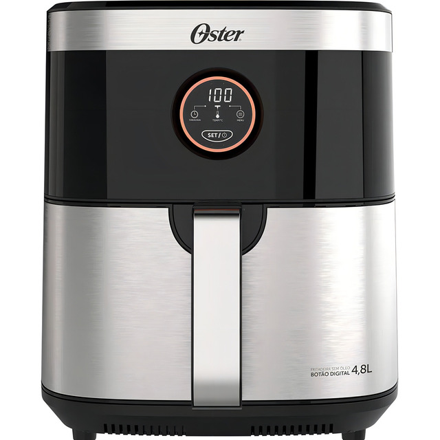 Fritadeira Air Fryer Sem Óleo Ofrt660 Preta/inox Oster 4,8l Cor Preto 110v Fritadeira Air Fryer Sem Óleo Ofrt660 Preta/inox Oster 4,8l Cor Preto 110v