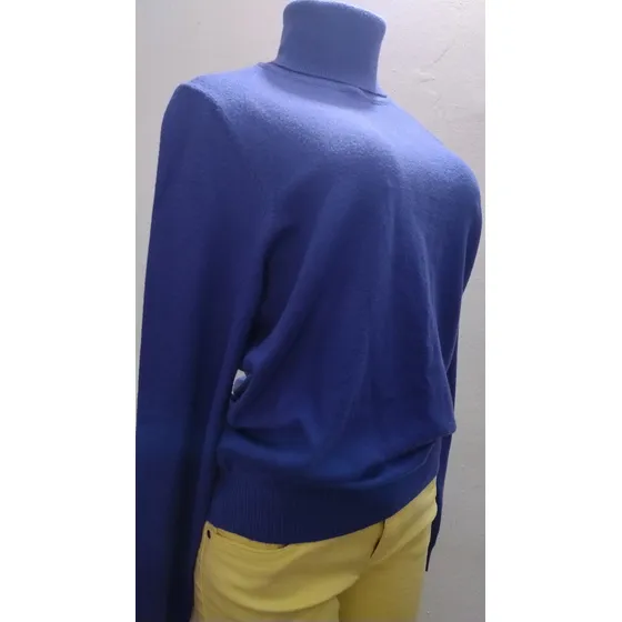 Suéter Lefties Azul, Cuello Tortuga, Manga Larga, Talla L