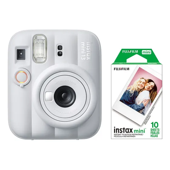Kit Cámara Instax Mini 13 Clay White + Pack 10 Películas