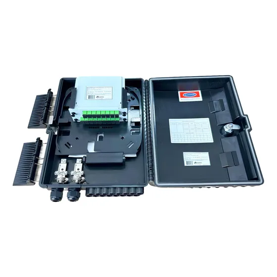 10x Cto Completa Com Splitter Box 1x16 Apc Homologada Anatel Cor Preto - LINK+