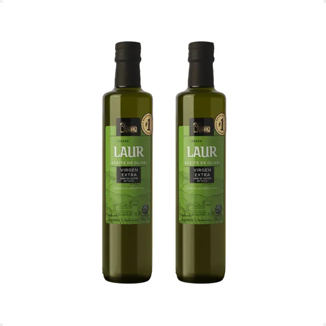 Aceite De Oliva Laur Nro 1 Virgen Extra Clásico 500ml X2 U