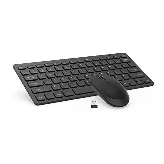 Combo Teclado Compacto Inalambrico 2,4 Ghz Ultra Pequeño