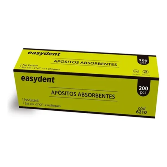 Gasa Aposito Absorbente 5x5cm X200 Easydent