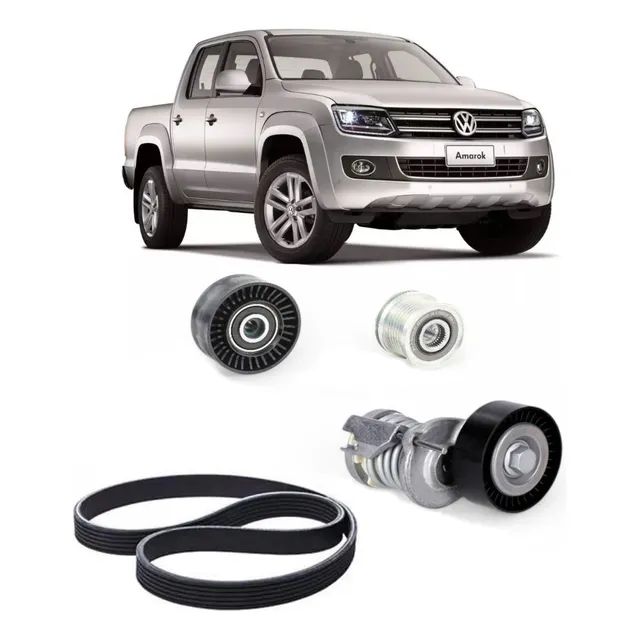 Kit Tensores + Correa Poly-v Vw Amarok 2.0 Tdi Completo