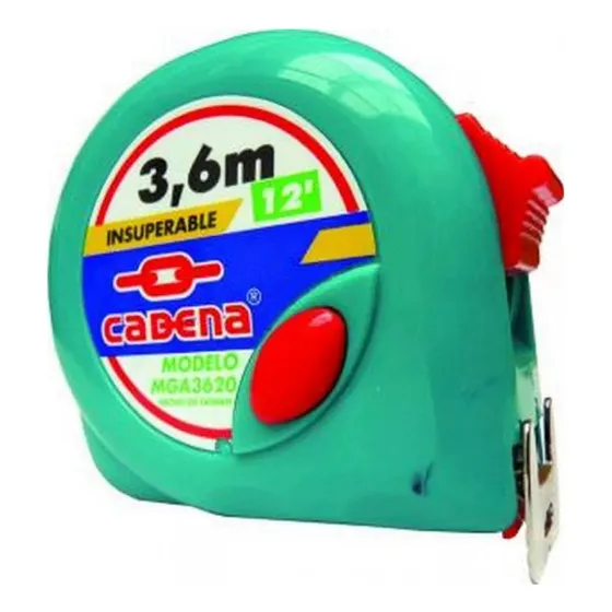 Flexometro De 3.6m Doble Vista Mga3619 Cadena 