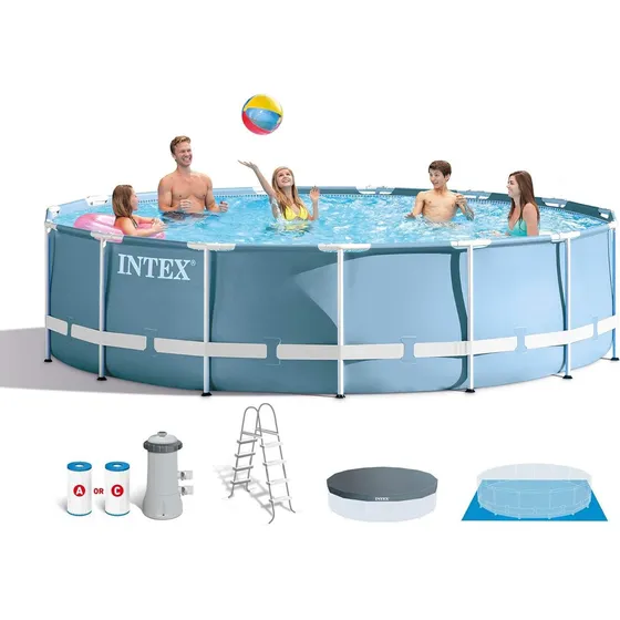 Pileta Intex Estructural 457 X 107 Todo Incluido La + Grande