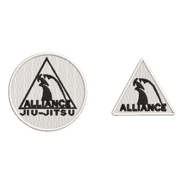 2 Patch Bordado Termocolante-luta-jiu-jitsu-alliance 3